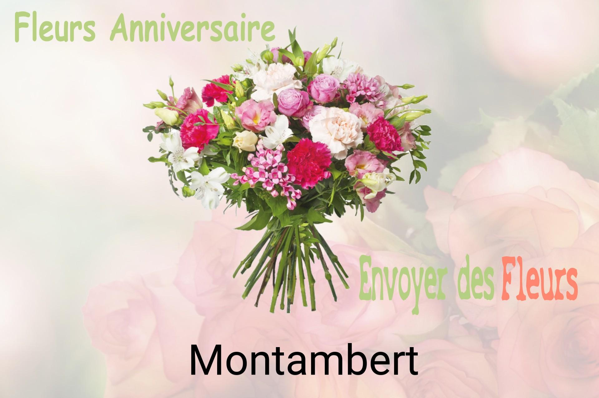 Bouquet de fleurs d’anniversaire livré à Montambert